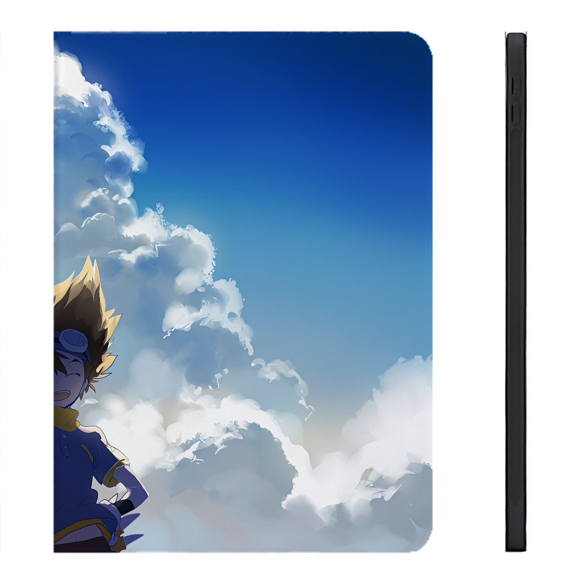 （画像用） Digimon デジタルモンスター/デジモン IPadケース ペンホルダー付き ブックスタイルデザイン